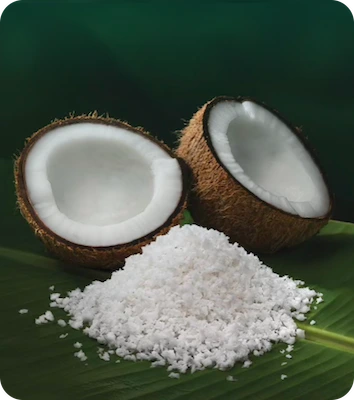 Fresh grated coconut
