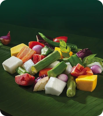 Fresh-cut Kerala vegetables